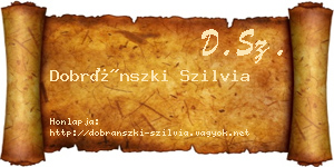 Dobránszki Szilvia névjegykártya
